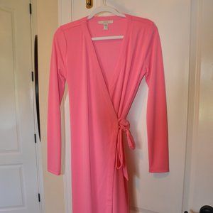 Pretty Pink Wrap dress NWOT